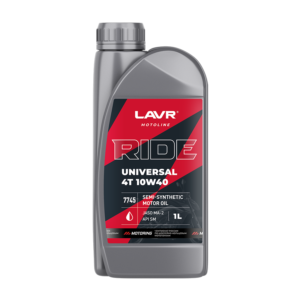 Масло моторное LAVR MOTO RIDE UNIVERSAL 4T 10W40 SM 1 л