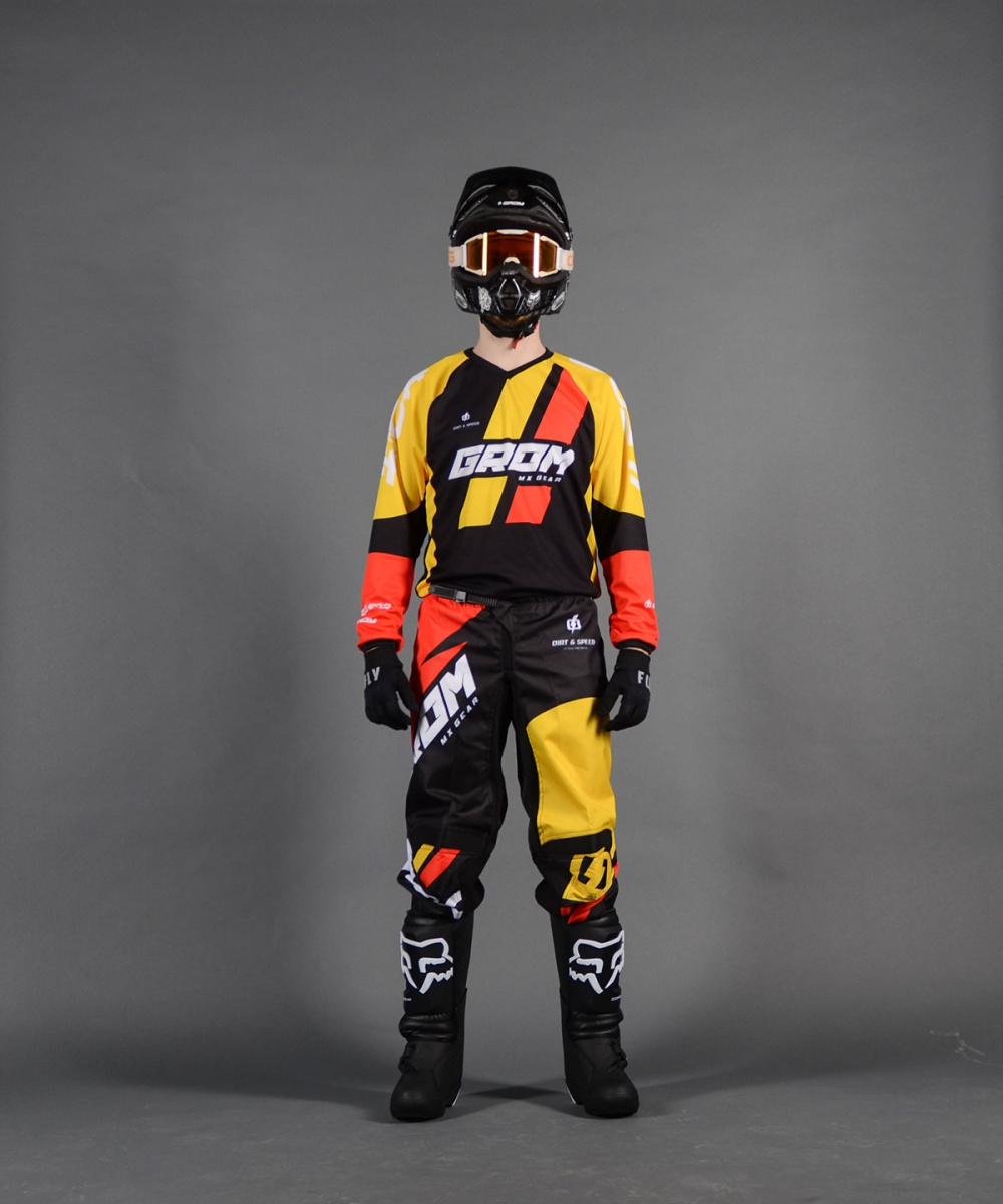Джерси кросс GROM Race Red/Yellow