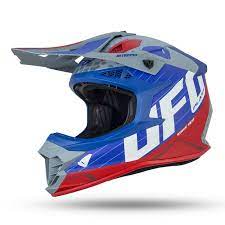 Мотошлем UFO HELMET INTREPID Blue/Grey/Red