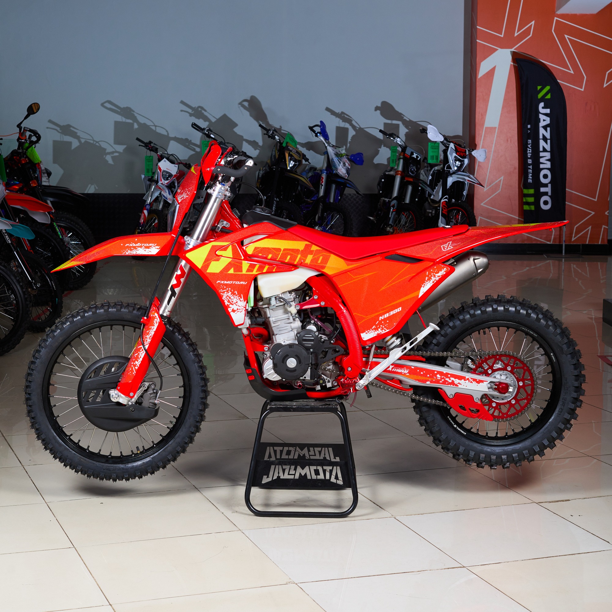 Кроссовый мотоцикл FXmoto S10 (NB300) 300 CC 21/18 Красный