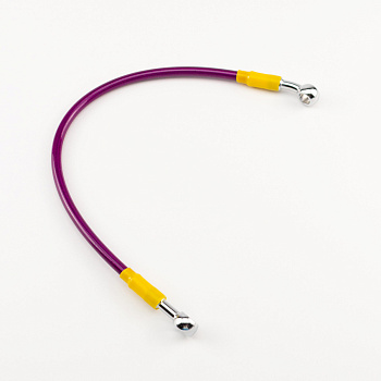 Шланг гидравлический тормозной (армированный) L=400 d=10мм фиолетовый