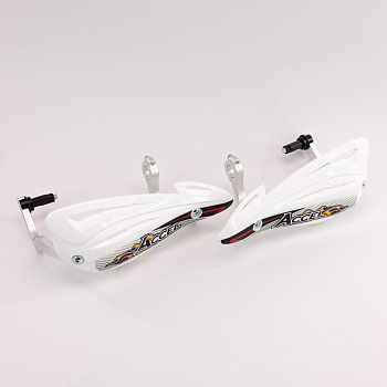 Защита рук с пластиковыми щитками ACCEL HGS-10 22-28 мм (белая)