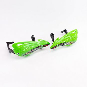 Защита рук с пластиковыми щитками ACCEL HGS-10 22-28 мм (зеленая)