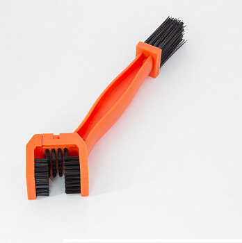 Щетка для чистки приводной цепи пластиковая Оранжевая