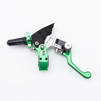 Рычаг (ручка) сцепления складной (неломайка) под два пальца CNC Green